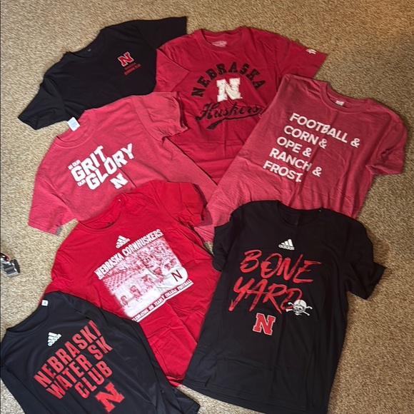 adidas Other - Adidas University of Nebraska Huskers Tees Collection
